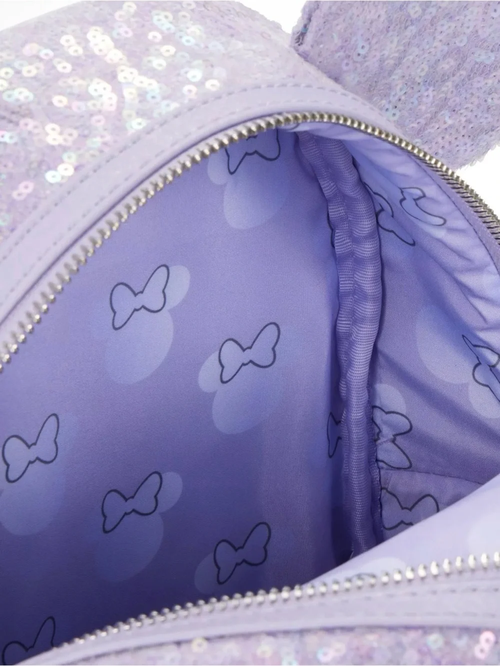Disney Park Loungefly Minnie Mouse Sequined Loungefly Mini Backpack Opalescent